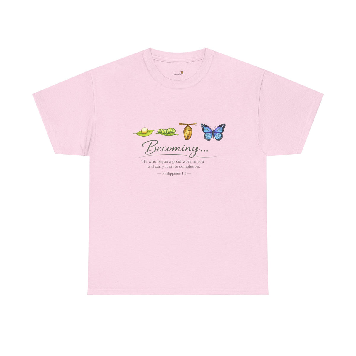 Butterfly Botanicals Tee — 'Become' Floral Graphic Shirt