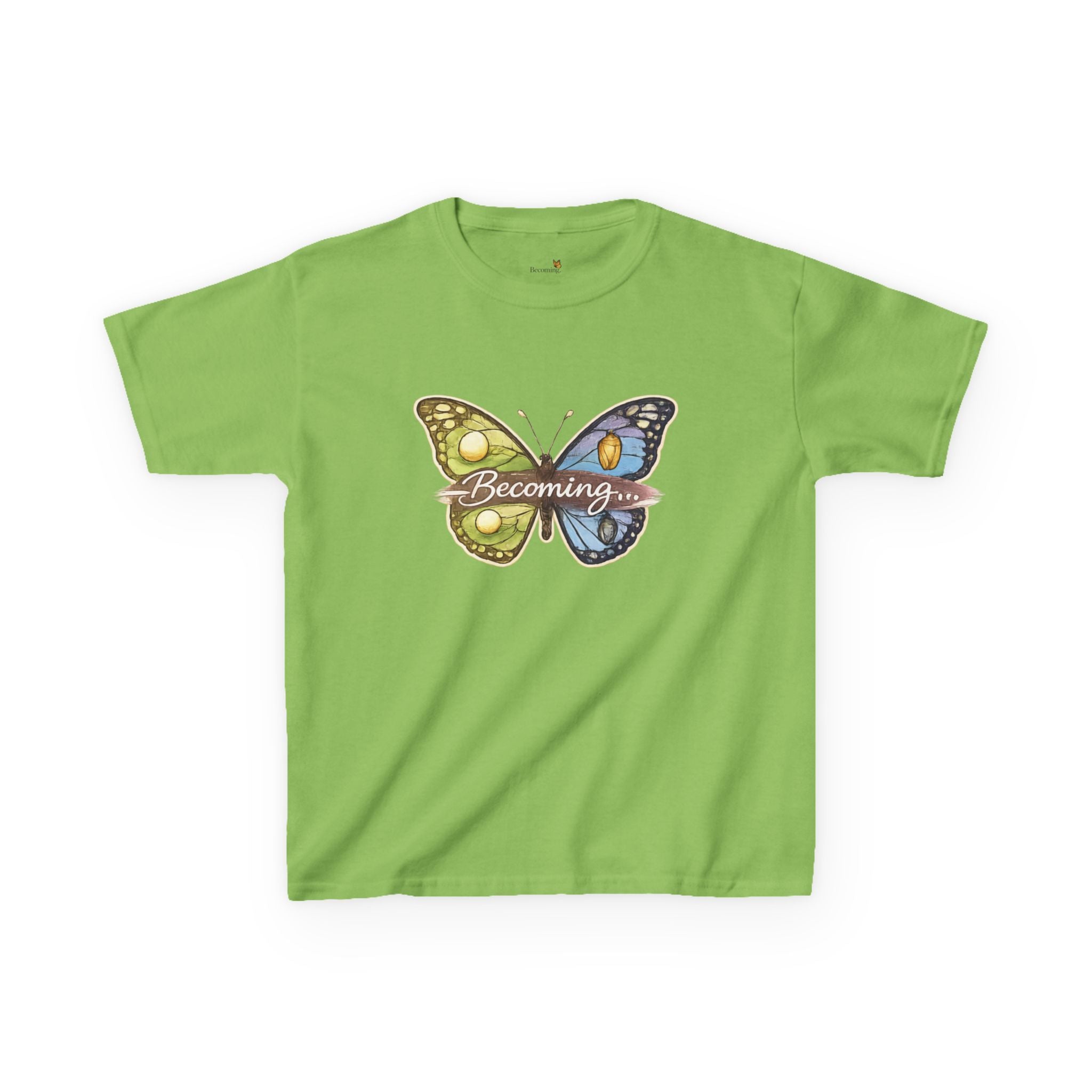 Kids Butterfly Graphic Tee — Colorful Psychedelic Wings