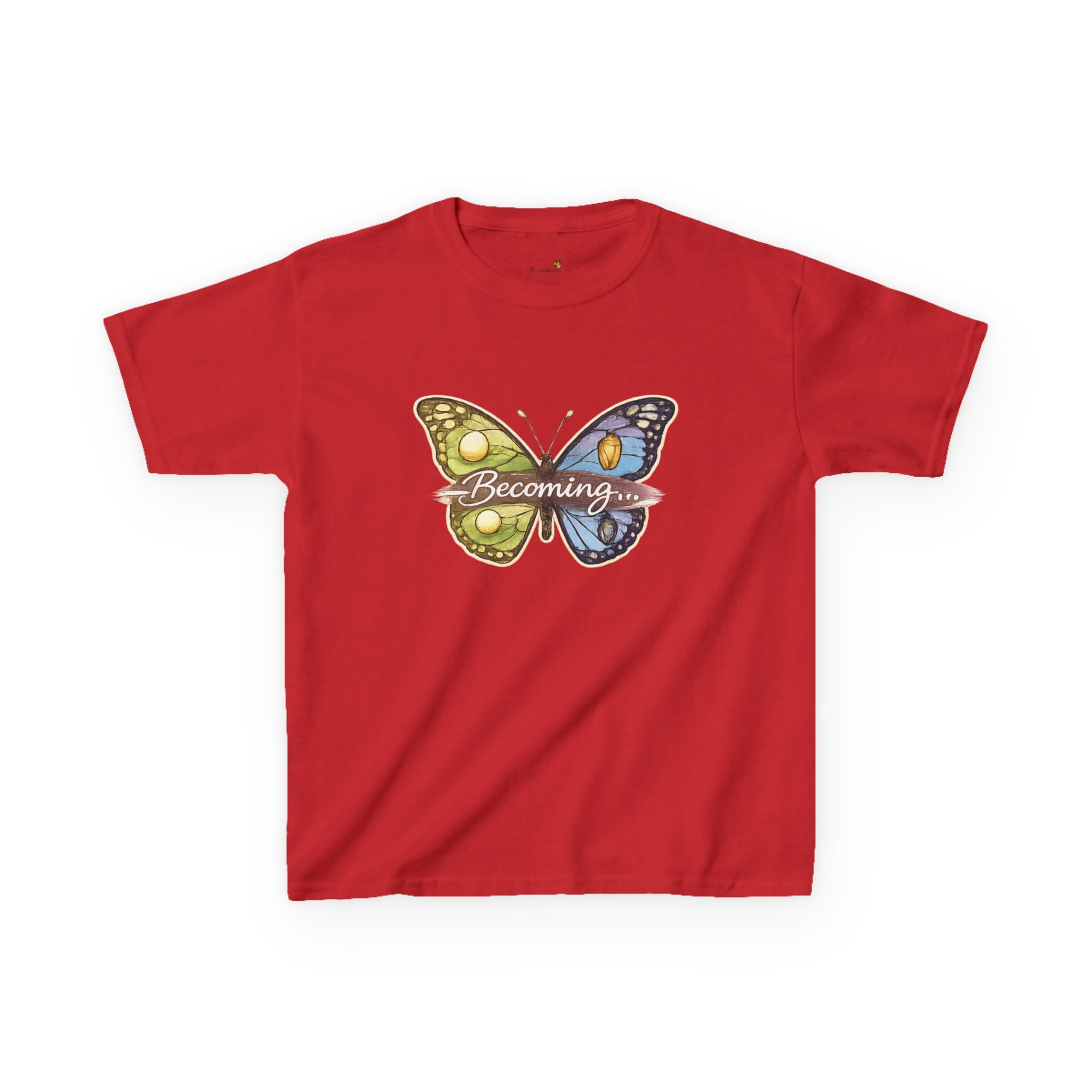 Kids Butterfly Graphic Tee — Colorful Psychedelic Wings