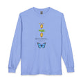 Becoming… Metamorphosis Long Sleeve Tee – Butterfly Life Cycle Shirt
