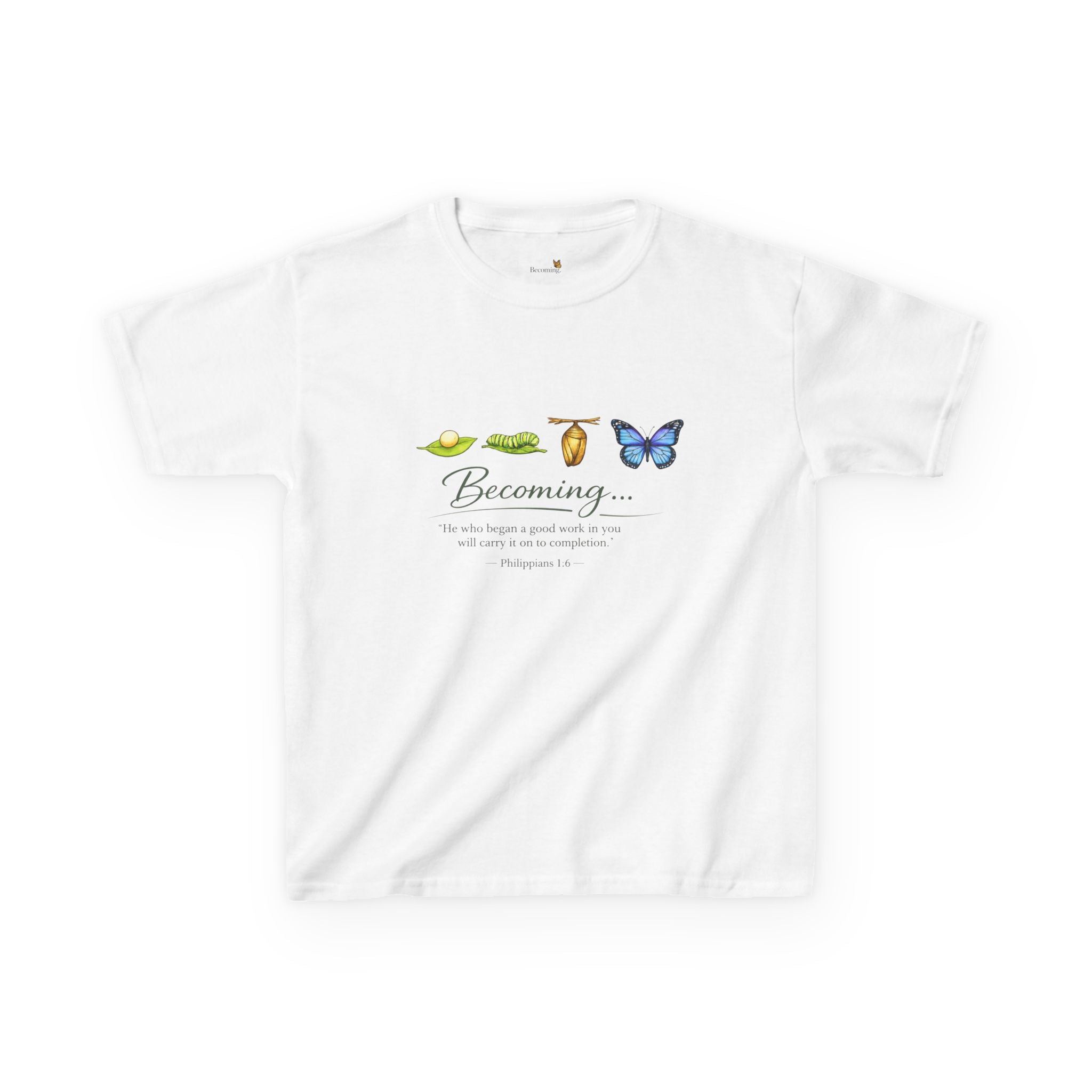 Kids 'Becoming' Butterfly Growth Tee