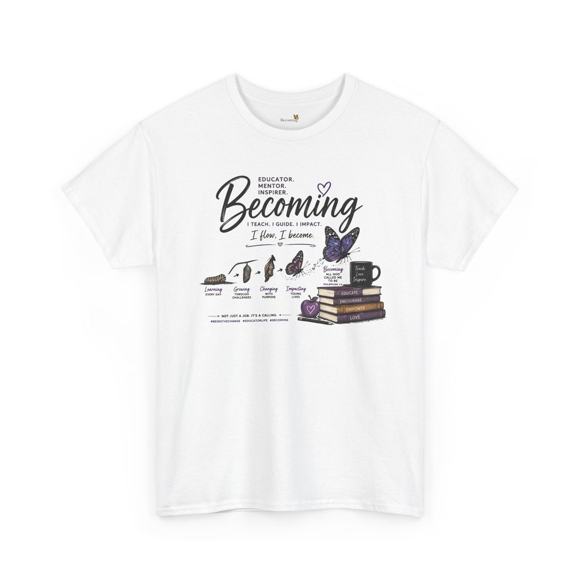 Becoming: Reading & Self-Growth Graphic Tee