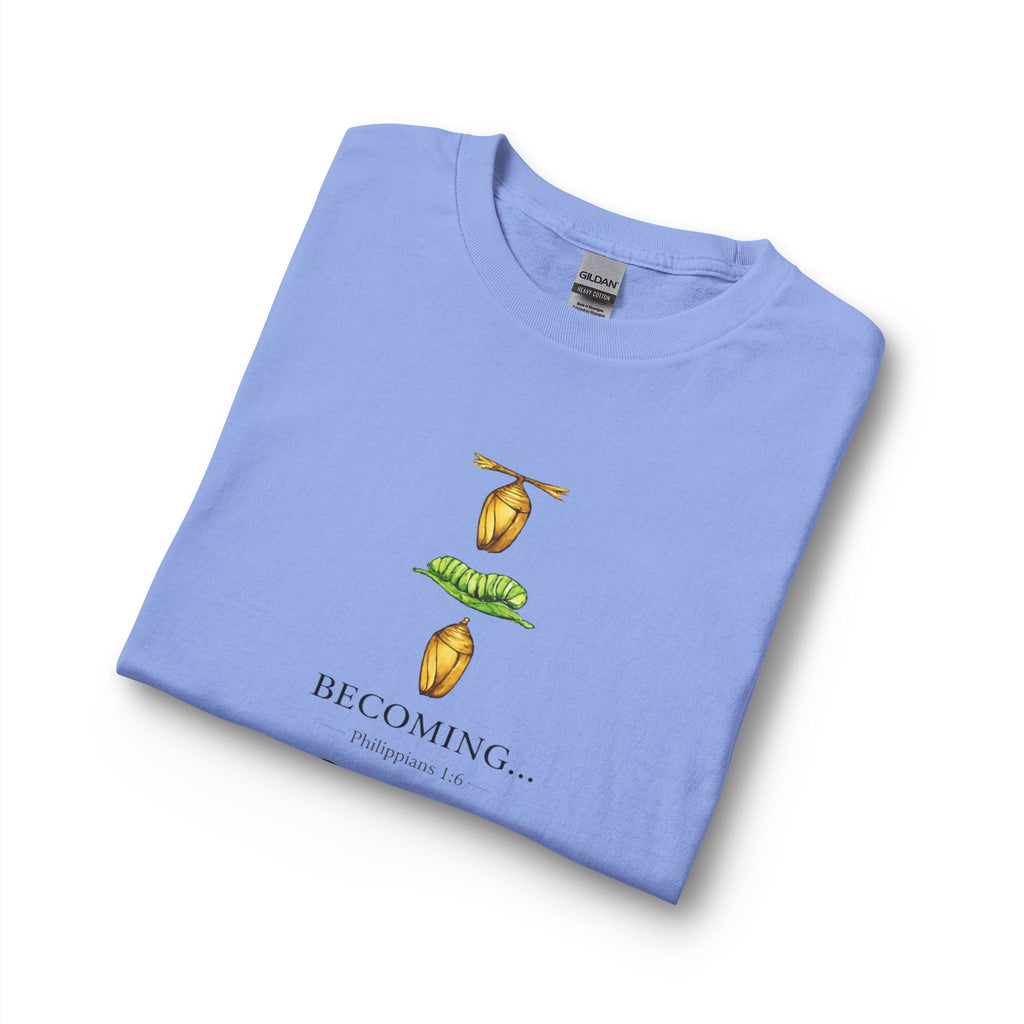 Becoming… Metamorphosis Long Sleeve Tee – Butterfly Life Cycle Shirt