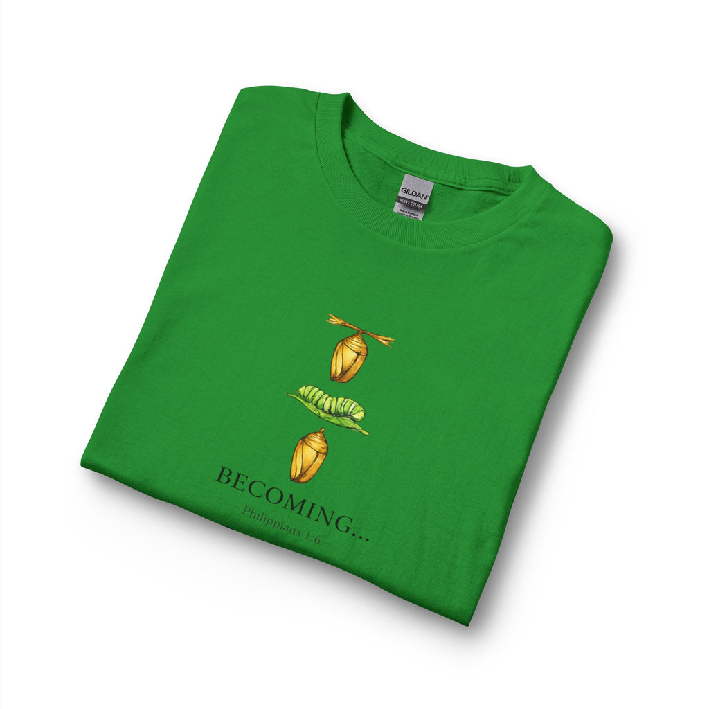 Becoming… Metamorphosis Long Sleeve Tee – Butterfly Life Cycle Shirt