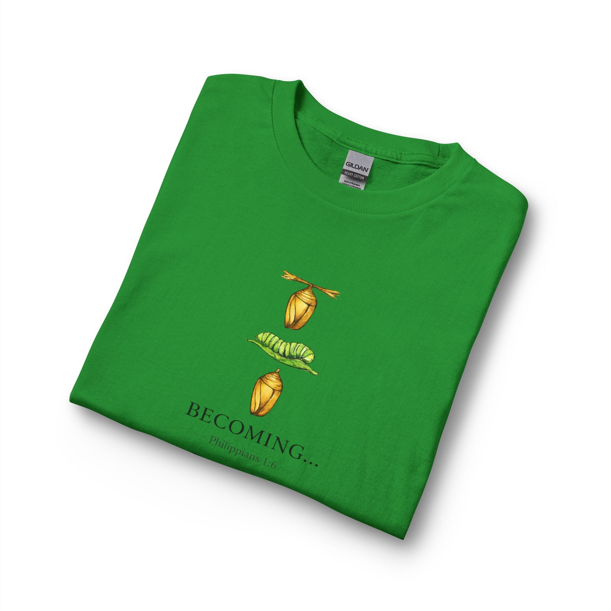 Becoming… Metamorphosis Long Sleeve Tee – Butterfly Life Cycle Shirt