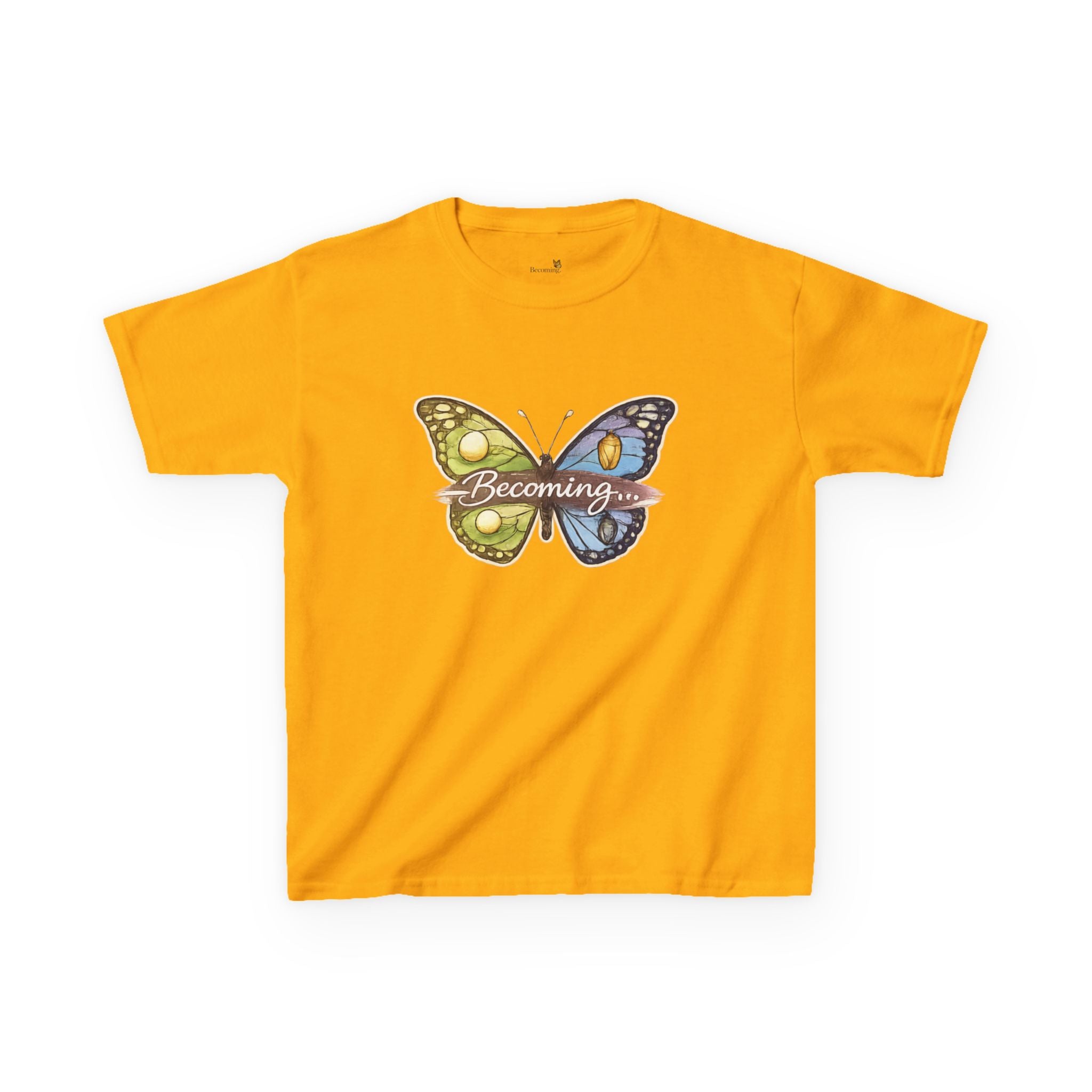 Kids Butterfly Graphic Tee — Colorful Psychedelic Wings