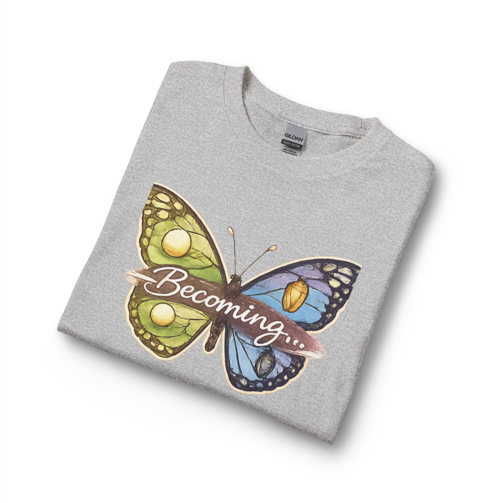 Becoming Butterfly Long Sleeve Shirt — Inspirational Transformation Tee