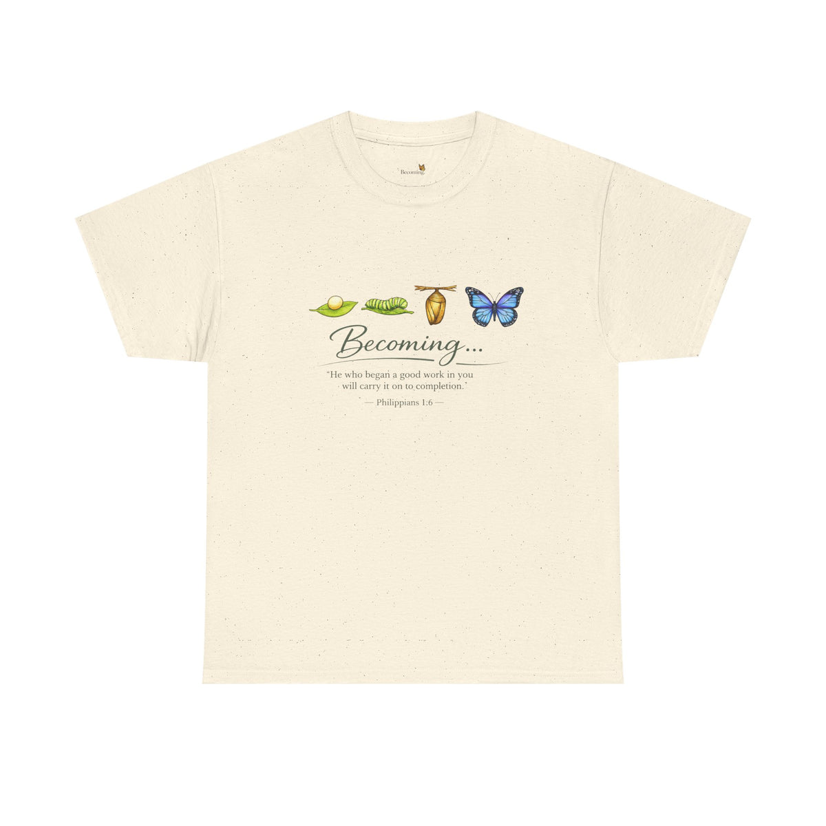 Butterfly Botanicals Tee — 'Become' Floral Graphic Shirt