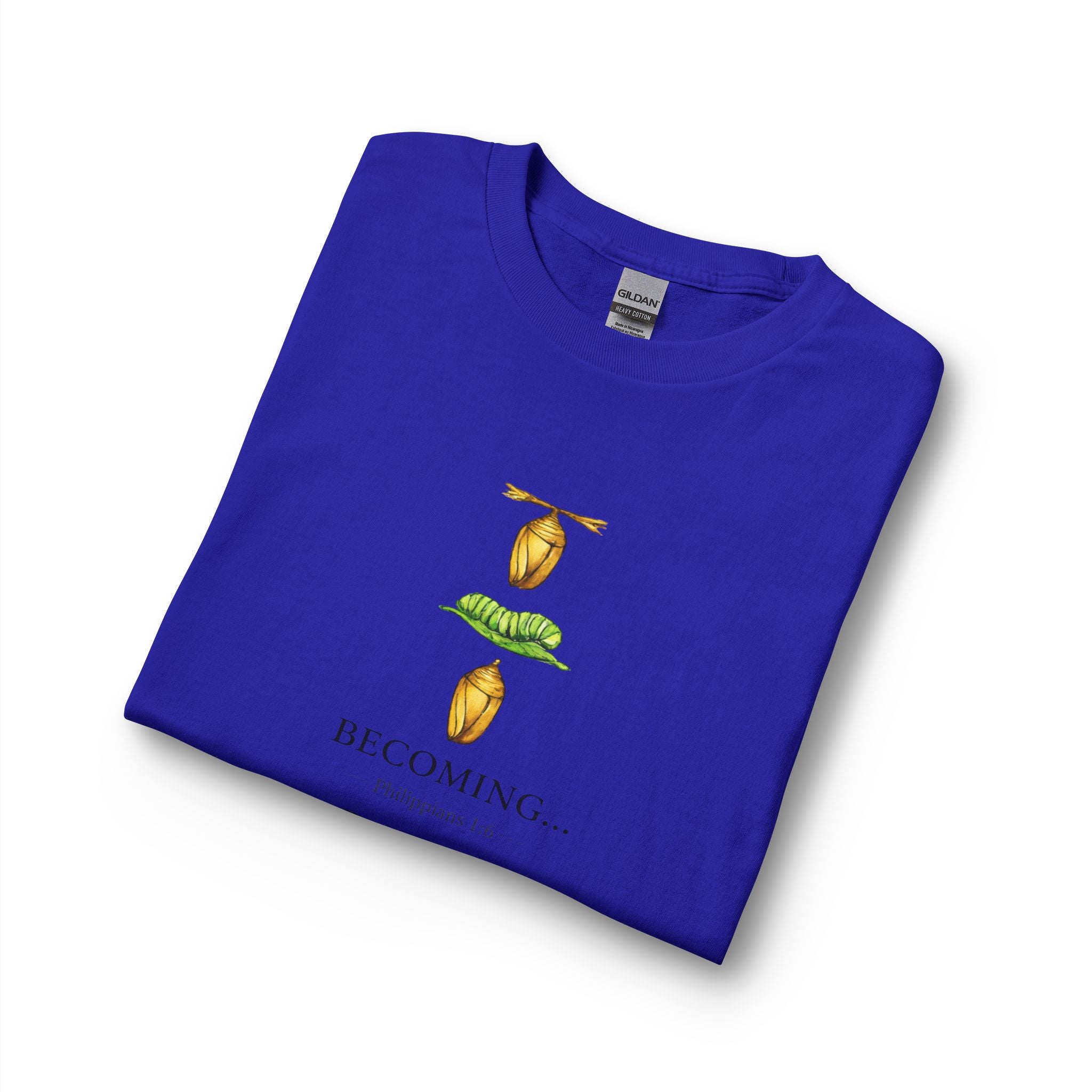 Becoming… Metamorphosis Long Sleeve Tee – Butterfly Life Cycle Shirt