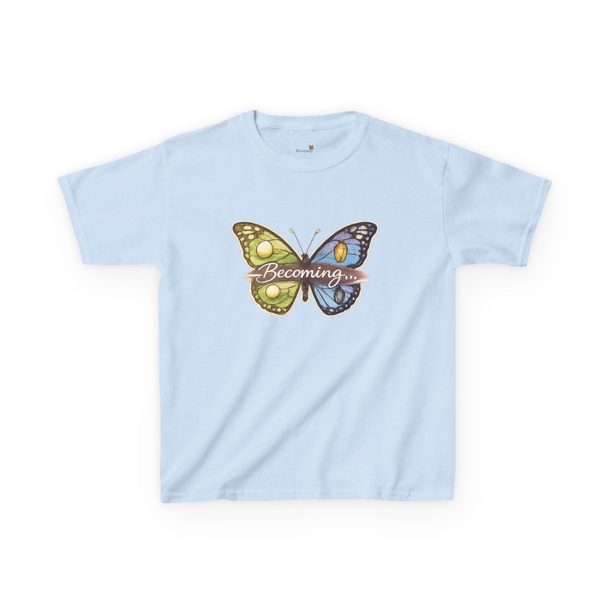 Kids Butterfly Graphic Tee — Colorful Psychedelic Wings