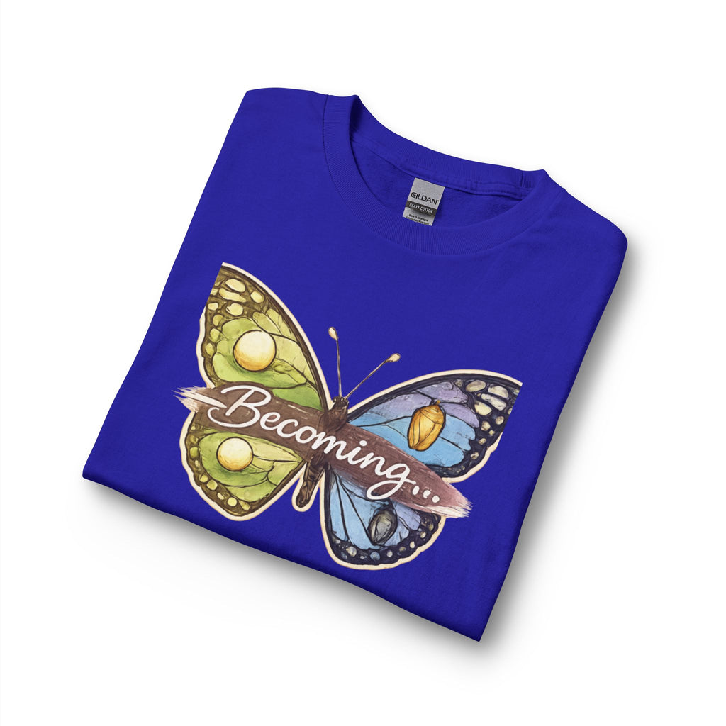 Becoming Butterfly Long Sleeve Shirt — Inspirational Transformation Tee