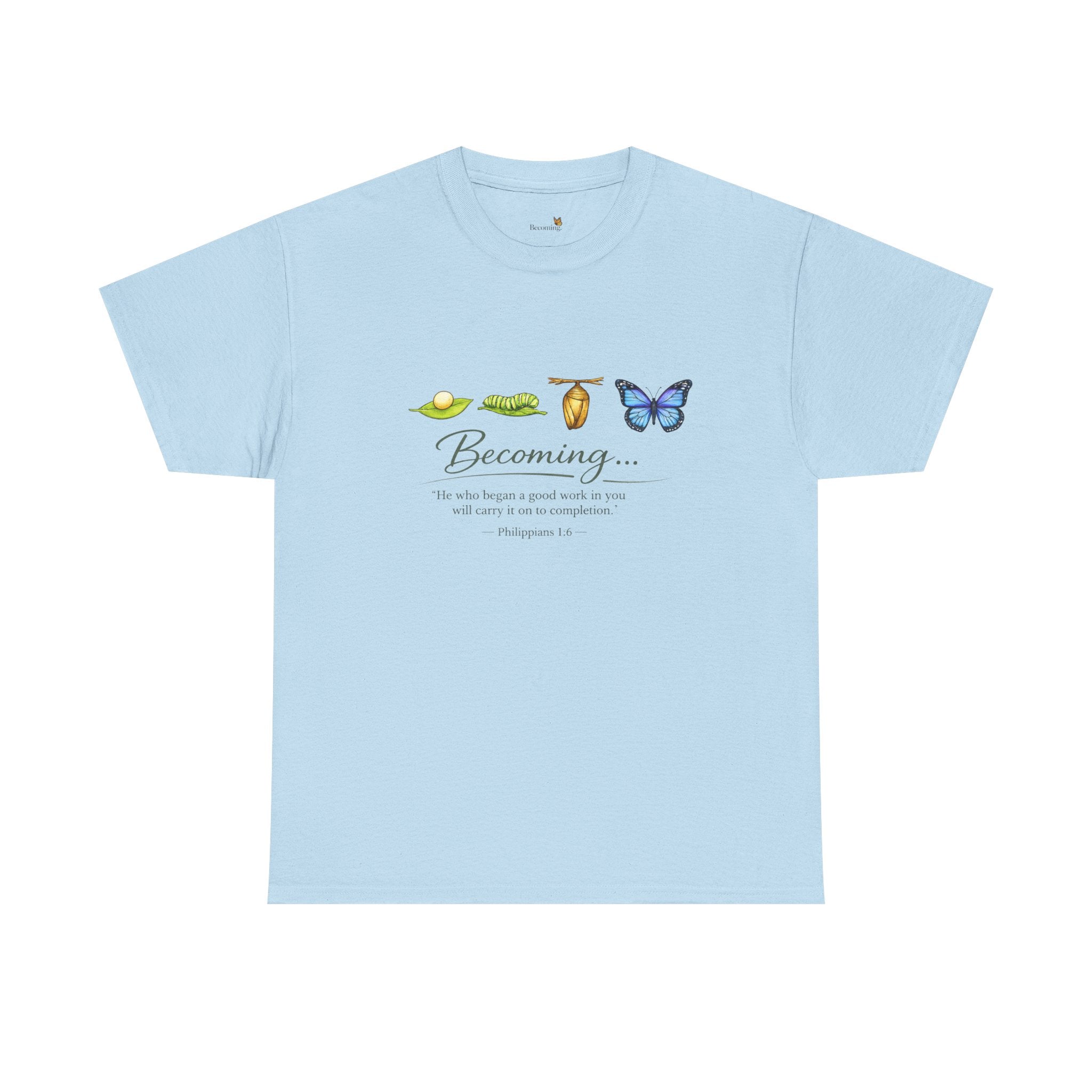 Butterfly Botanicals Tee — 'Become' Floral Graphic Shirt