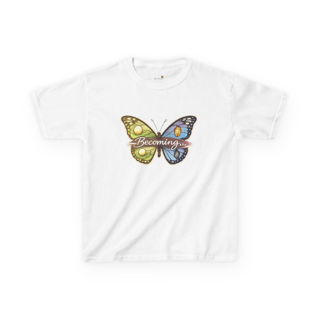 Kids Butterfly Graphic Tee — Colorful Psychedelic Wings