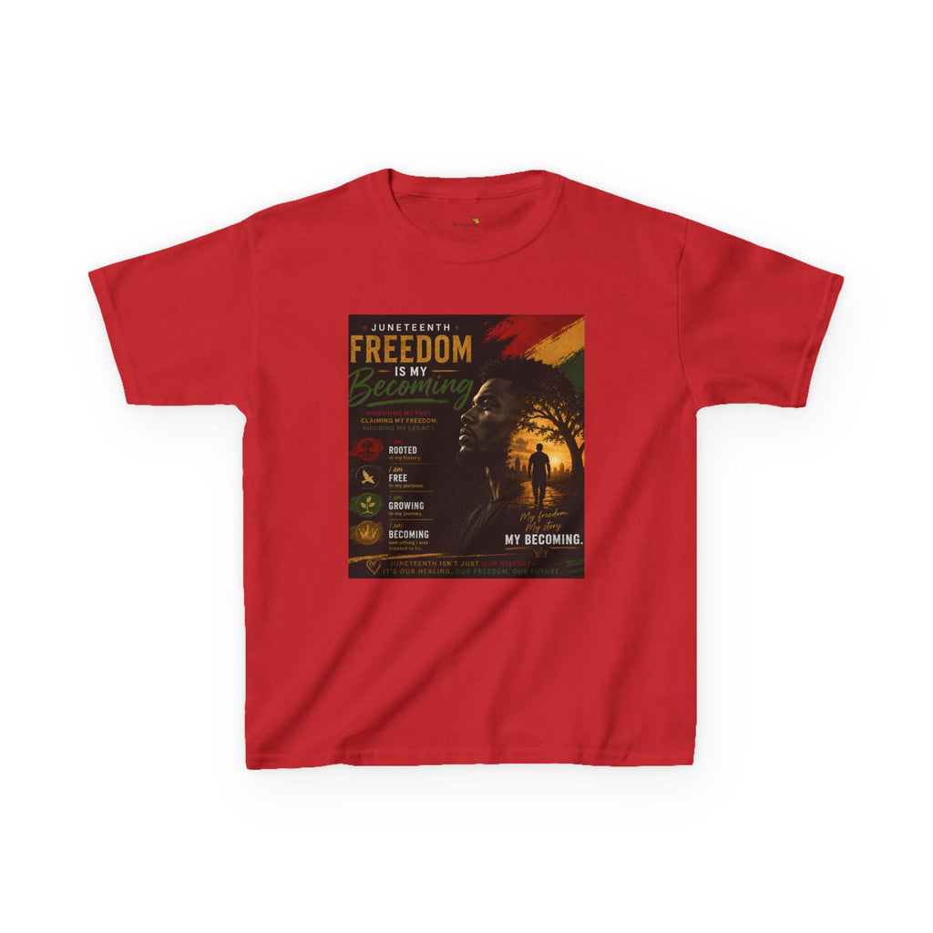 Kids Tee — Freedom Day Retro Safari Graphic Tee ("Freedom Day" Text)