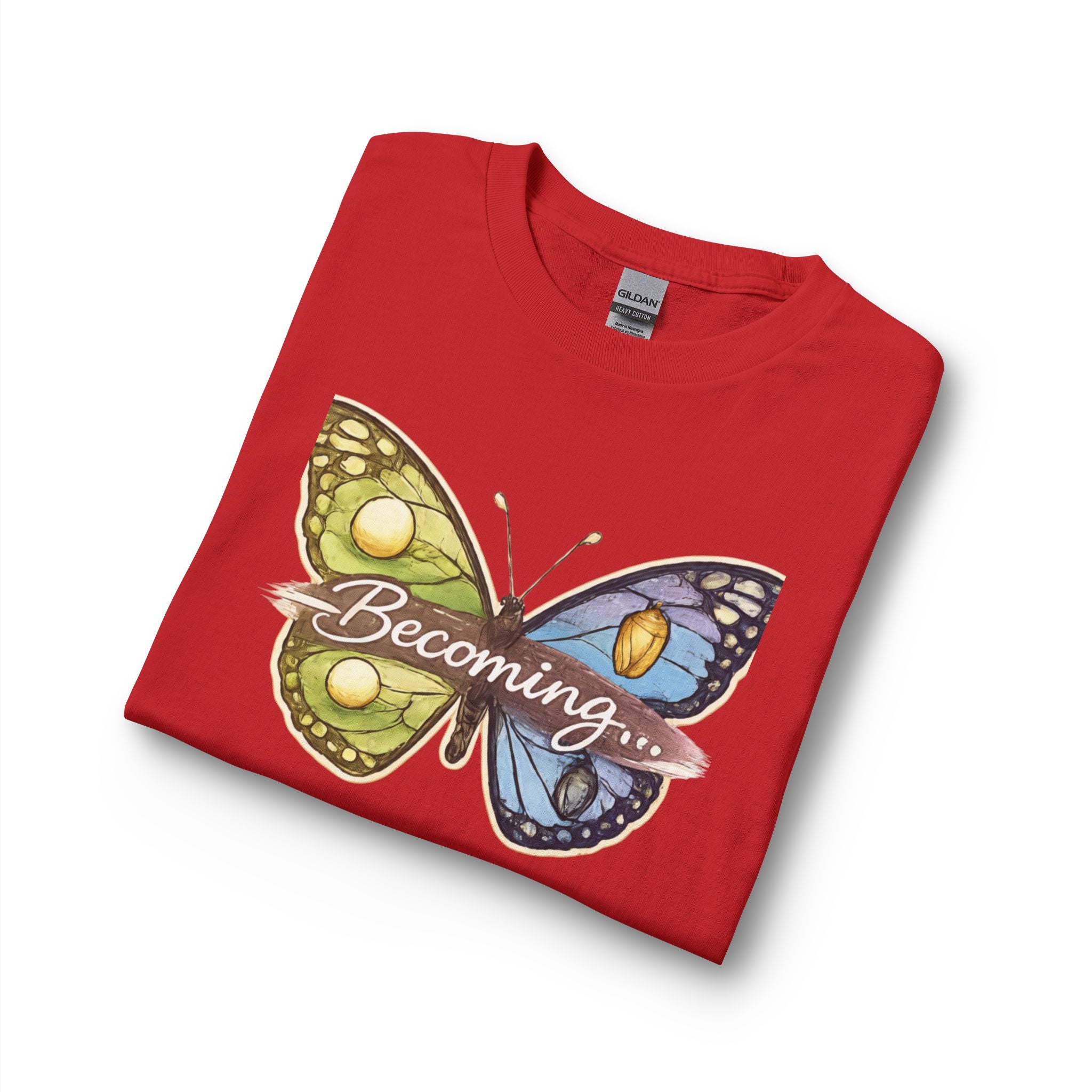 Becoming Butterfly Long Sleeve Shirt — Inspirational Transformation Tee