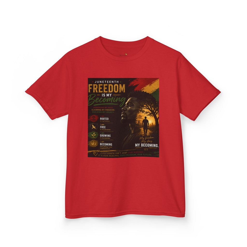 Kids Tee — Freedom Day Retro Safari Graphic Tee ("Freedom Day" Text)