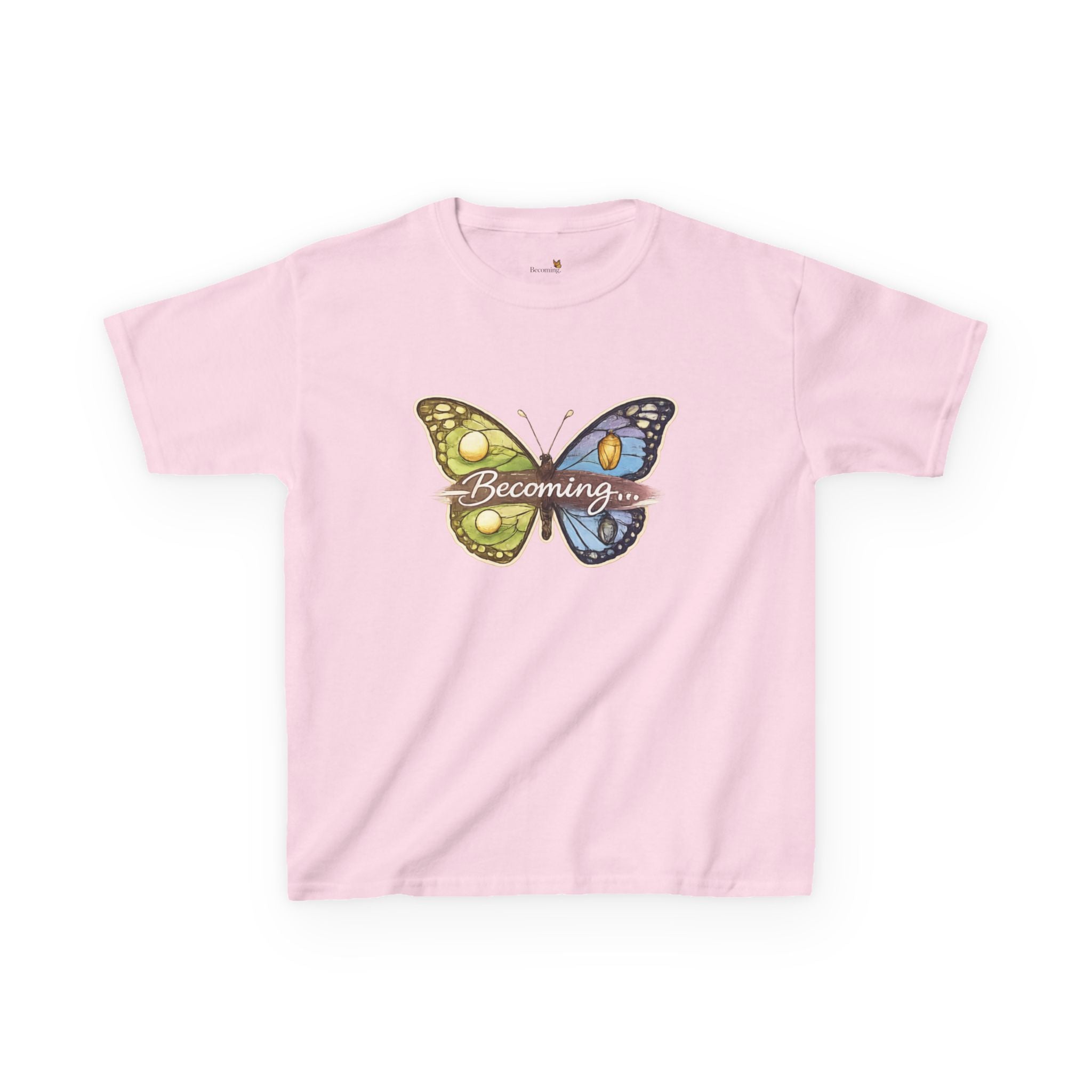 Kids Butterfly Graphic Tee — Colorful Psychedelic Wings