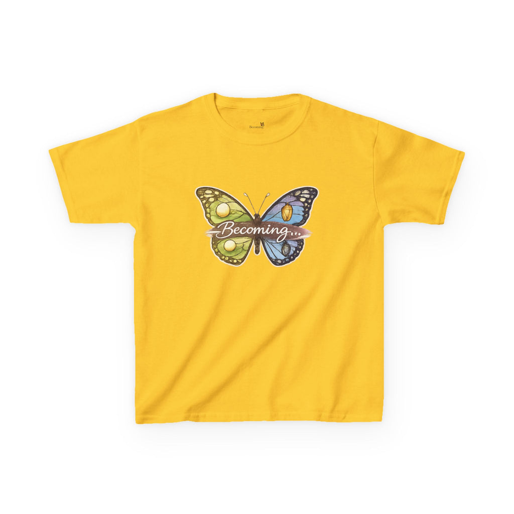 Kids Butterfly Graphic Tee — Colorful Psychedelic Wings