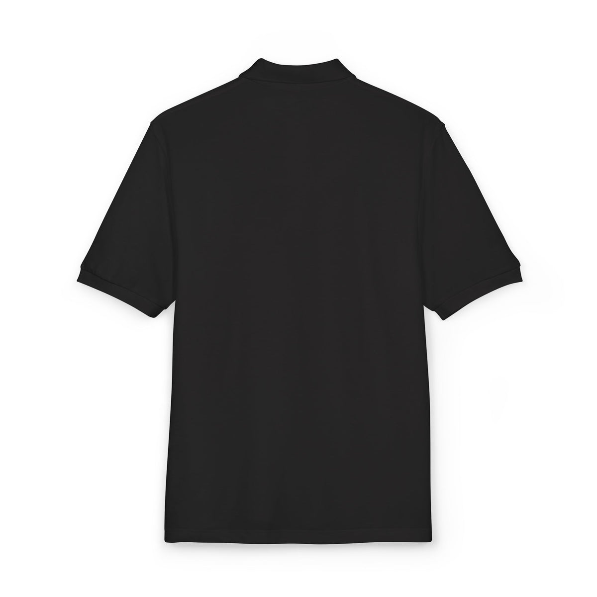 Embroidered Skull & Roses Polo Shirt - Gothic Floral Work Polo