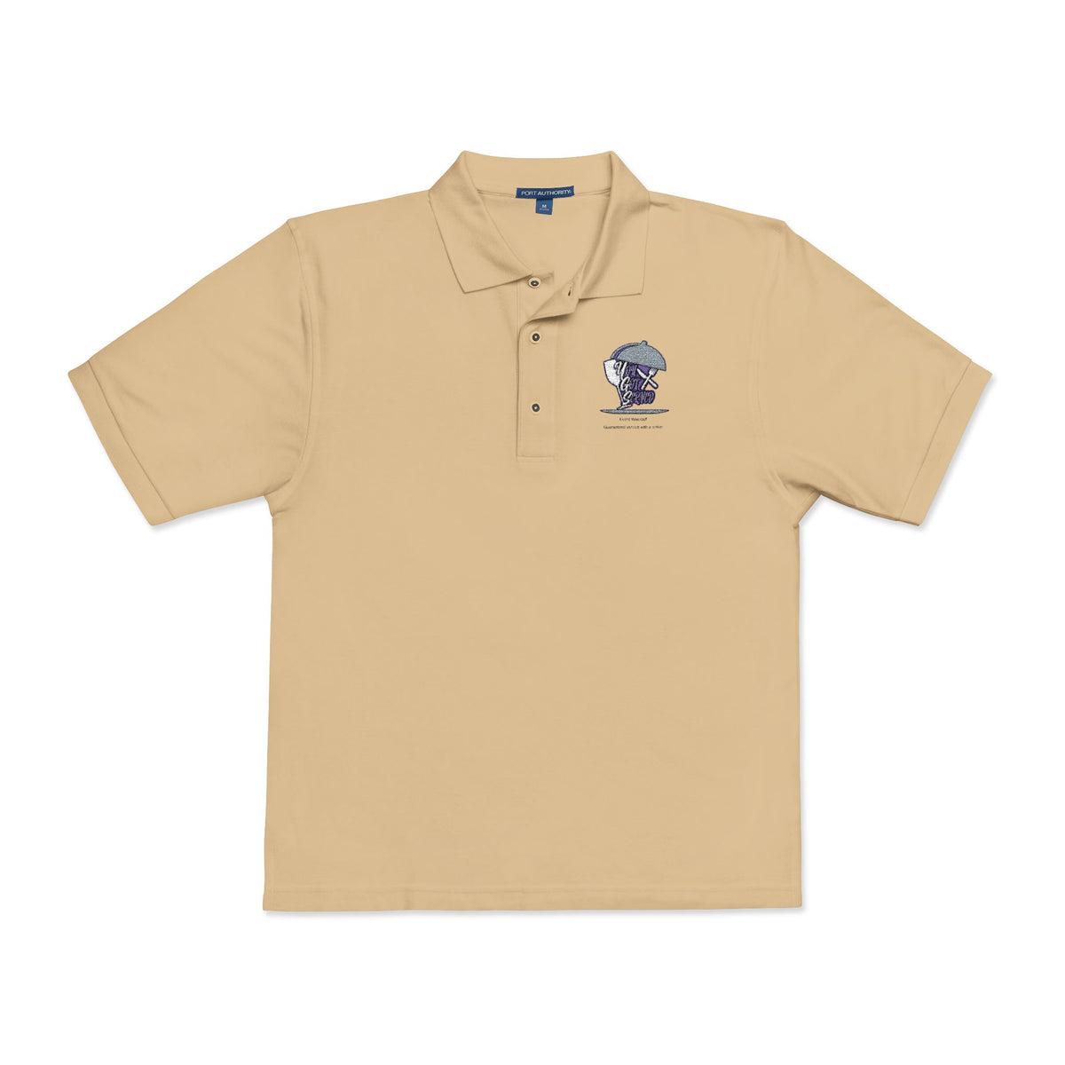 Embroidered Skull & Roses Polo Shirt - Gothic Floral Work Polo