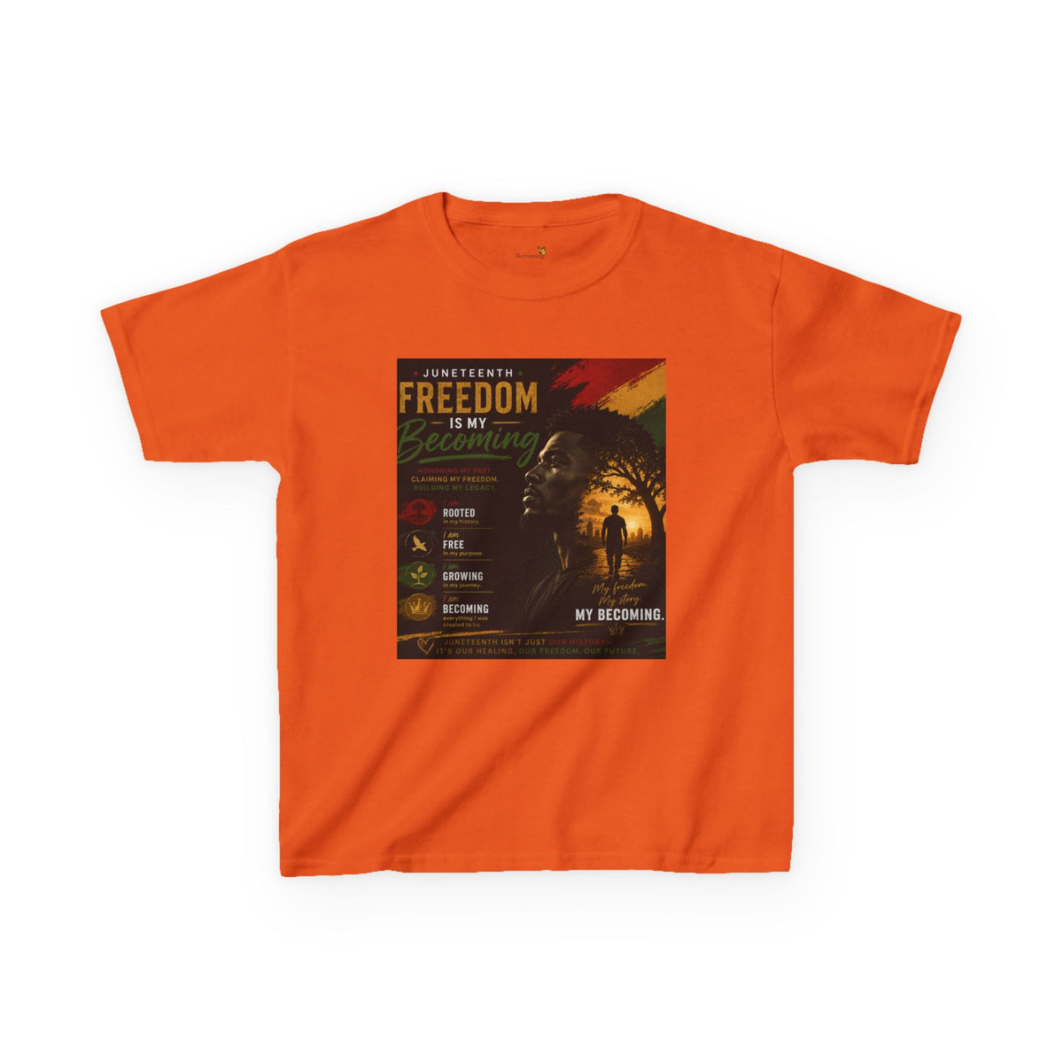 Kids Tee — Freedom Day Retro Safari Graphic Tee ("Freedom Day" Text)