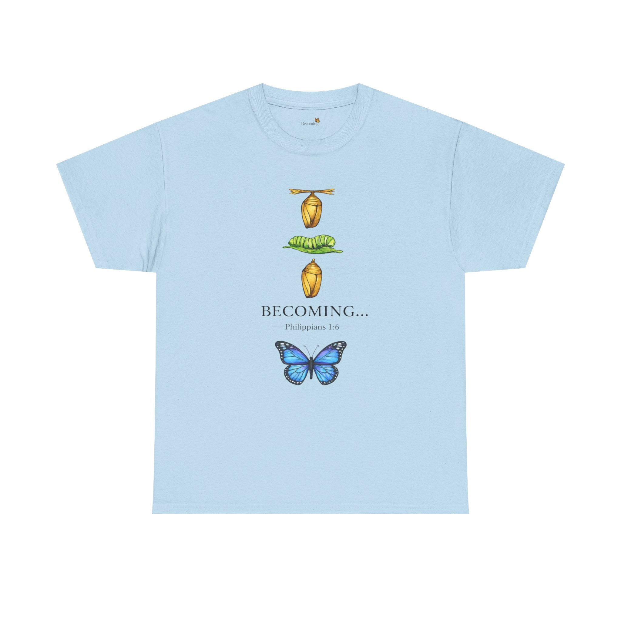 Becoming Butterfly T-Shirt — Metamorphosis Illustration Tee