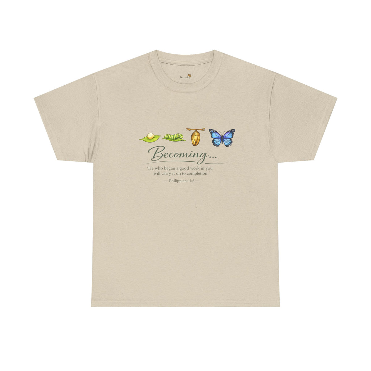 Butterfly Botanicals Tee — 'Become' Floral Graphic Shirt