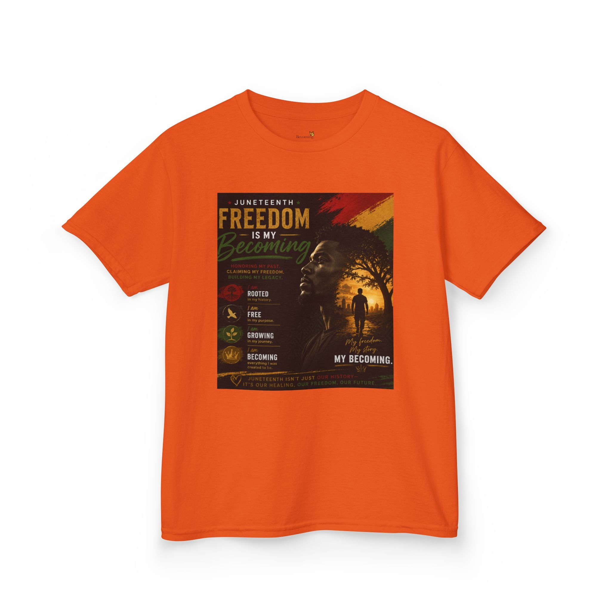 Kids Tee — Freedom Day Retro Safari Graphic Tee ("Freedom Day" Text)