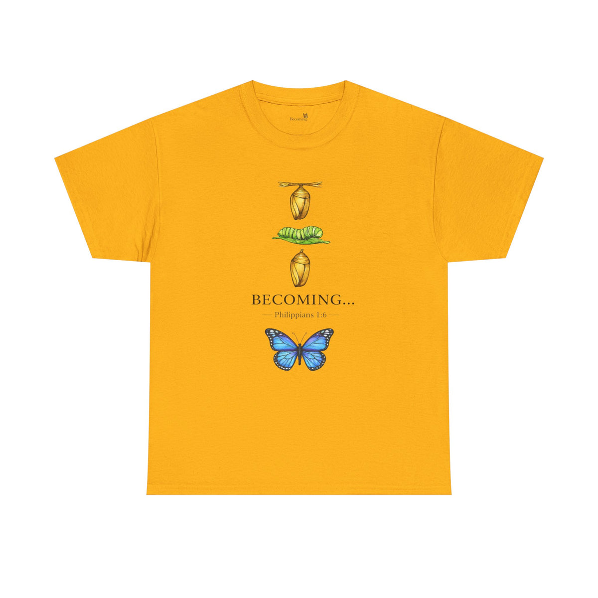Becoming Butterfly T-Shirt — Metamorphosis Illustration Tee