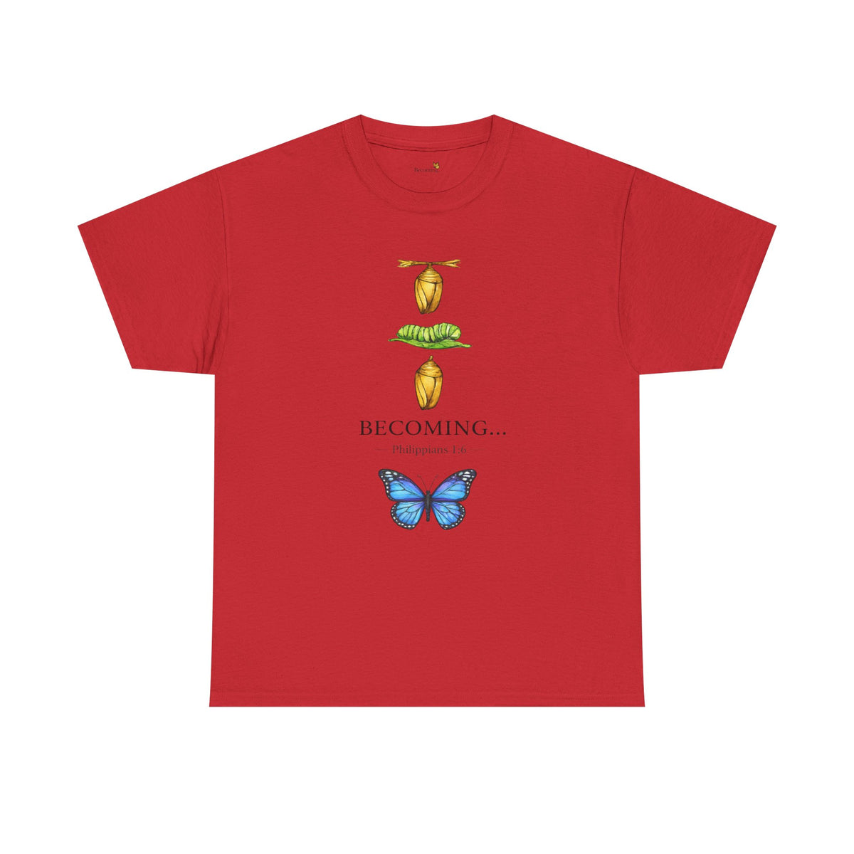 Becoming Butterfly T-Shirt — Metamorphosis Illustration Tee