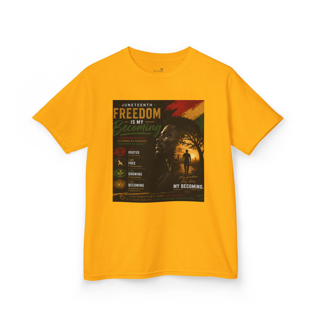 Kids Tee — Freedom Day Retro Safari Graphic Tee ("Freedom Day" Text)