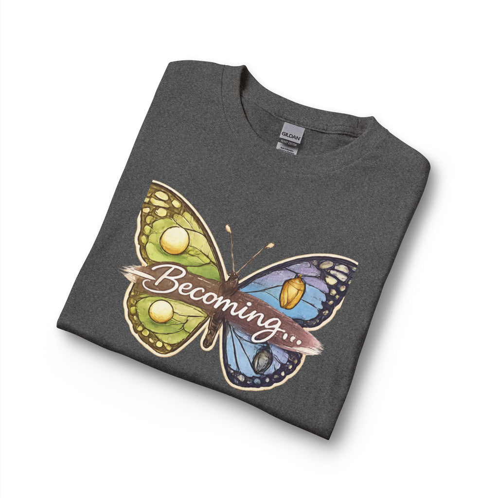 Becoming Butterfly Long Sleeve Shirt — Inspirational Transformation Tee