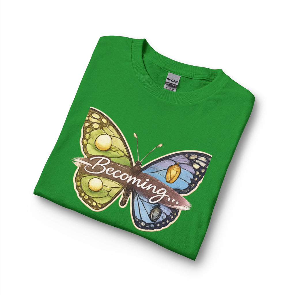 Becoming Butterfly Long Sleeve Shirt — Inspirational Transformation Tee