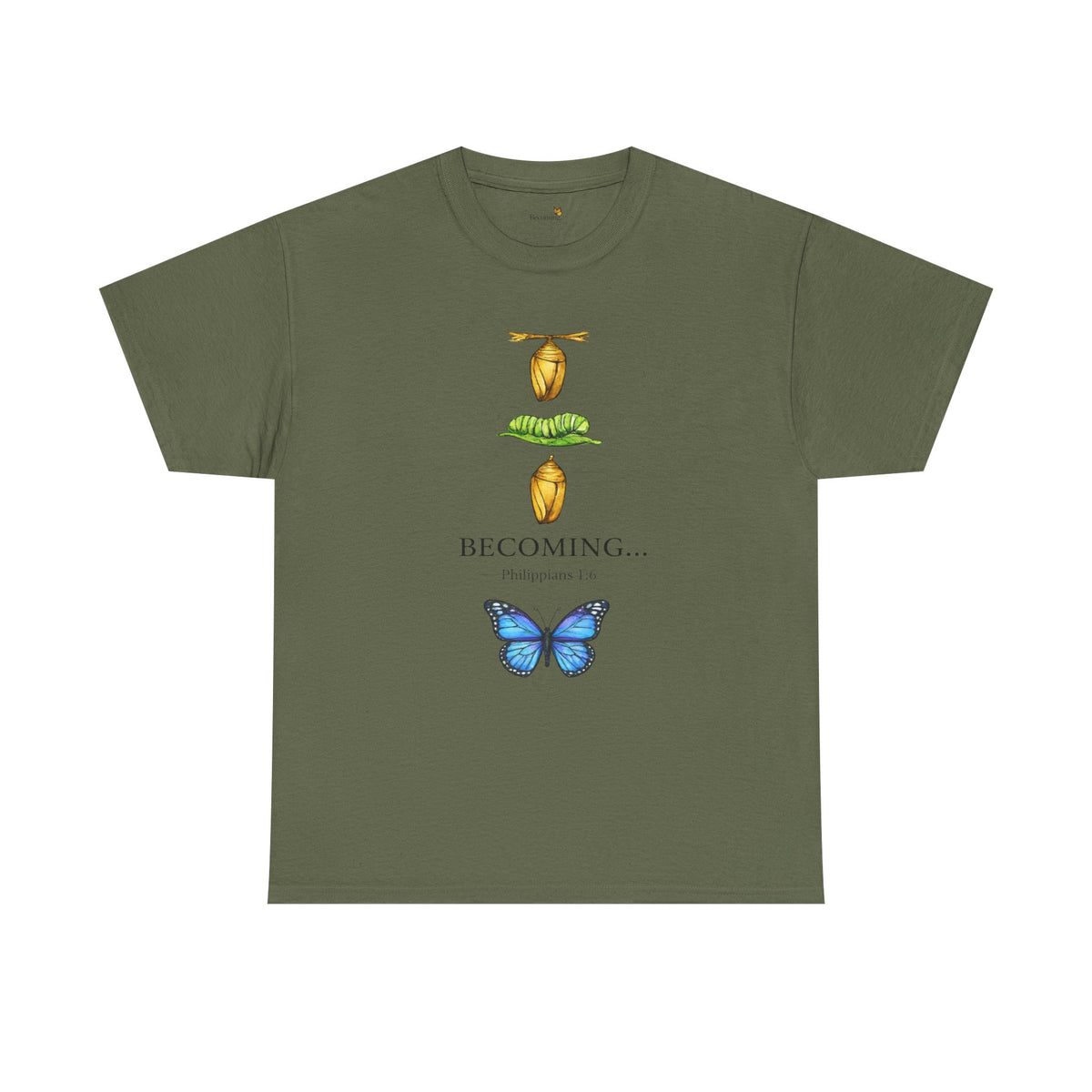 Becoming Butterfly T-Shirt — Metamorphosis Illustration Tee