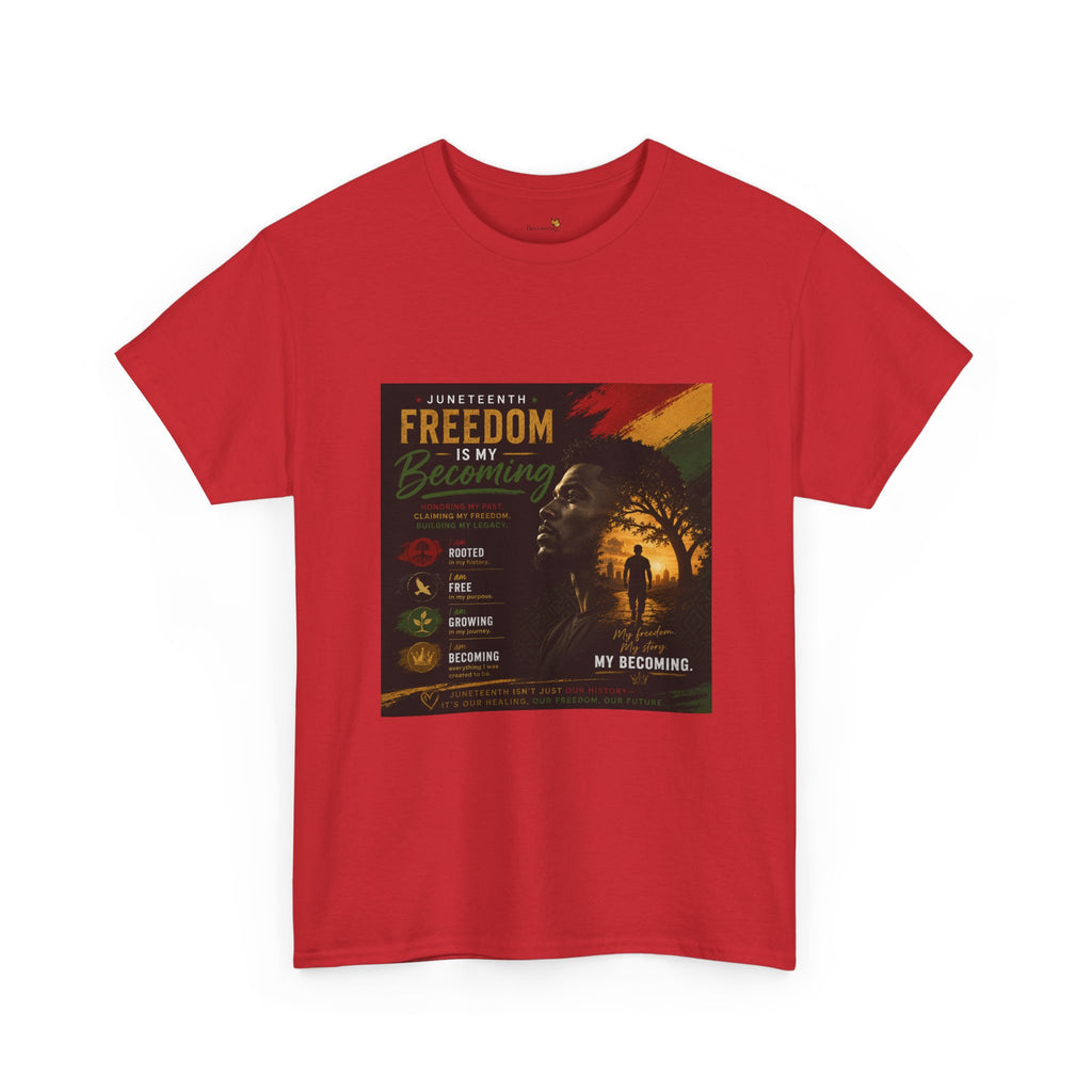 Freedom Tee — Inspirational 'My Becoming' Lion Graphic Shirt